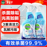 滴露泡沫浴室清洁剂镜面瓷砖玻璃马桶 除水垢清洁剂 杀菌除菌喷雾 【强效除垢】泡沫浴室清洁剂750ml*2