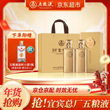 五粮液股份 年货送礼 财富人生金砖52度500ml*2瓶浓香型纯粮食白酒礼盒