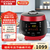 福库（CUCKOO）【6万+销量】电饭煲韩国原装进口真高压麦饭石型内胆三维立体加热多功能家用智能电饭锅PK0690FR CRP-PK0690FR红黑（2-6人） 3L