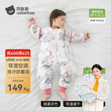 贝肽斯婴儿睡袋防惊跳夏季空调房薄款小孩子儿童睡袋0-3岁保护肚子着凉 夏季（前4后2 26℃以上）乔兔 S码6-18个月 建议身高60-85cm