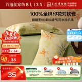 百丽丝枕套100%全棉枕套枕巾纯棉枕头罩枕套一对枕头套单件 48x74cm