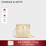 CHARLES&KEITH迷你菱格流浪包单肩斜挎双肩包包女包生日情人节礼物CK2-60782390 【S号】Butter Yellow奶油黄色 S