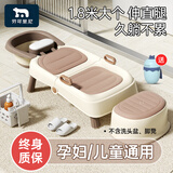 劳可里尼（NOCOLLINY）儿童洗头躺椅 孕妇宝宝洗头神器 可折叠成人家用洗头床加大 基础款-加大靠背丨金