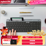 罗技（Logitech）时尚系列 K580 键盘 蓝牙键盘 办公键盘 无线键盘 便携超薄键盘 笔记本键盘 平板键盘 星空灰