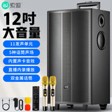 索爱（soaiy）SA-X62舞台级12吋大功率重低音广场舞电木吉他乐器音箱网红直播户外蓝牙拉杆声卡话筒