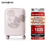 新秀丽（Samsonite）行李箱20英寸拉杆箱迪士尼米奇旅行箱包AF9米色登机密码箱