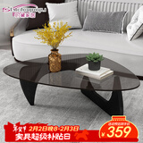 时黛家居异形茶几简约轻奢 小户型客厅阳台极简玻璃创意网红茶几桌