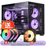 长城（Great Wall）视界S1 PLUS黑色海景房电脑机箱（MATX主板/270°无A柱/360水冷位/9风扇位/防尘网/长显卡位）