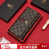 老人头女士钱包大容量长款卡包三折钱票夹手拿包零钱包生日情人节礼物