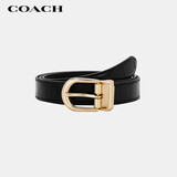 蔻驰（COACH）【品牌直供】女士经典单针扣25MM腰带皮带黑色礼物送女友次日达