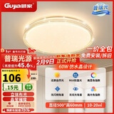 顾家led吸顶灯护眼普瑞光源轻奢仿水晶客厅卧室50cm圆-三色【包安装】