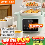 苏泊尔（SUPOR）电炖锅 电炖盅煲汤锅炖汤锅隔水炖锅 燕窝炖盅 煮粥锅蒸锅电煮锅婴儿辅食锅陶瓷DZ45FC865多功能锅