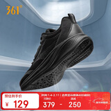 361°运动鞋男飞翼4秋季网布透气厚底减震徒步跑步鞋子男672432236F-5