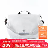 光影行星（GYXX）阿波罗机能斜挎包男士磁吸扣单肩手提大容量潮牌邮差电脑包 无U盘-灰白大(适合16寸轻薄电脑)