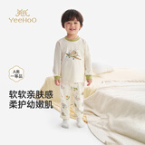 英氏（YEEHOO）儿童家居服男童女童内衣套装舒适睡衣四季款