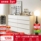 全友家居 简约现代八斗柜靠墙边柜卧室储物收纳柜客厅电视柜子