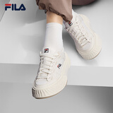 斐乐（FILA）岩行帆布鞋丨帆布鞋26夏季男女鞋情侣FOSSO 1+透气小白鞋休闲鞋 奶白/初雪白-GA 37.5