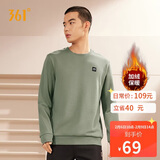 361°卫衣男装秋冬季长袖运动服休闲圆领宽松加绒上衣服652344801D-2