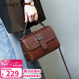viney牛皮包包女包斜挎妈妈包轻奢单肩手提包送生日情人节礼物女朋友