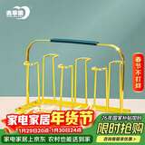 青苹果玻璃杯架子 轻奢金色水杯架 耐热茶杯置物架