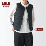 MUJIMUJI 女式 轻量羽绒便携式背心 女士马甲马夹外搭冬季款BDC06C1A  黑色 M