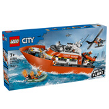 乐高（LEGO）积木城市60504 海岸警卫队救援船直升机儿童玩具生日礼物摆件