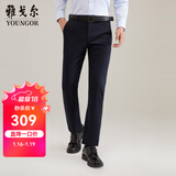 雅戈尔（YOUNGOR）休闲裤男DP棉免烫不易皱裤子宾霸莱卡面料休闲裤 VCDP319998FWA藏青标准 34 84A