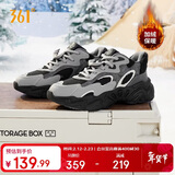 361°运动鞋女冬季加绒复古雪地靴厚底休闲老爹棉鞋子女682446704B-5