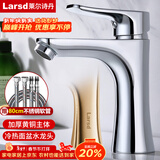 莱尔诗丹（Larsd）面盆水龙头 冷热水卫生间浴室柜黄铜龙头洗脸盆洗手盆龙头F071