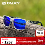RUDY PROJECT璐迪跑步眼镜越野徒步太阳镜马拉松防晒墨镜沈乌贼同款SPINAIR 57 光泽透明架/镀膜蓝（送镜盒）