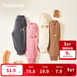 巴拉巴拉童装儿童长裤男童女童摇粒绒裤子冬装束脚休闲裤 铁灰20602 110 cm