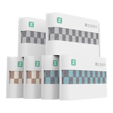 最生活加大男士毛巾6条装纯棉吸水不掉毛成人加厚抗菌洗脸 灰蓝棕运动