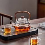 忆壶茶煮茶壶玻璃烧水壶高硼硅泡茶具耐高温可明火电陶炉围炉花茶提梁壶