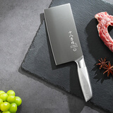 十八子作不锈钢家用菜刀 耐滑手柄刀具盈光斩切刀SL1703-AB【彩盒装】