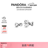 潘多拉（PANDORA）[新年礼物]璀璨手绘爱心耳钉925银小巧简约时尚礼物