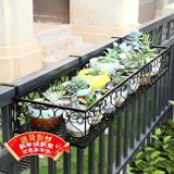 安尔雅  欧式阳台花架花盆 铁艺栏杆多层悬挂式花盆架壁挂绿萝多肉花架