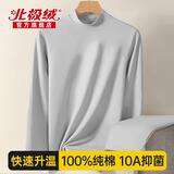北极绒秋衣秋裤男士秋衣上衣单件薄款纯棉100%保暖内衣上衣秋冬季棉毛衫