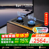 方太【新款防干烧】燃气灶天然气 家用嵌入式5.2kW*猛火双灶 防干烧可联动 02-TEK21