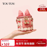 toutou女包盒子包蝴蝶结樱桃链条红色生日新年女神节礼物斜挎包送女友