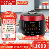 福库（CUCKOO）【6万+销量】电饭煲韩国原装进口真高压麦饭石型内胆三维立体加热多功能家用智能电饭锅PK0690FR CRP-PK0690FR红黑（2-6人） 3L
