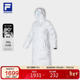 FILA斐乐官方女子中长款羽绒服2025年冬季90鹅绒高蓬740+保暖防寒外套