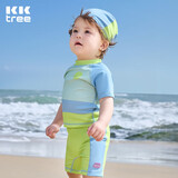 Kocotreekk树儿童泳衣防晒泳衣宝宝分体短袖幼儿游泳衣