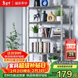 溢彩年华 厨房置物架落地仓储货架家用阳台铁艺储物架收纳架子五层2801SR