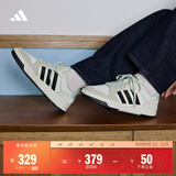 adidas ENTRAP美式校园风运动少年感复古篮球风板鞋男女阿迪达斯   白色/黑色/矾土棕   36