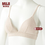 MUJI MUJI 女式 无侧缝针织 文胸 内衣 燕麦色 M