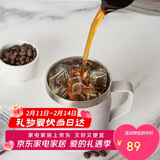 乐扣乐扣（LOCK&LOCK）遇见咖啡杯保温保冷桌面杯男女情侣水杯子390ML白色LHC4218WHT