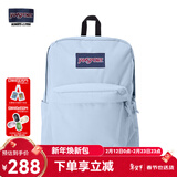 JANSPORT杰斯伯书包轻便双肩包男女旅行包简约背包电脑包学生校园 4QUE7G7雾霾蓝-隔层+侧袋