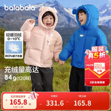 巴拉巴拉balaOne儿童羽绒服男童女童冬连帽外套保暖2025三防209425107205