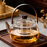 泥也茶壶玻璃煮茶壶泡茶壶玻璃烧水壶茶壶泡茶家用高硼硅玻璃壶可加热