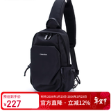 Colins Keirs胸包男斜挎包单肩包时尚小背包运动包牛津布单肩小包潮牌包包 黑色